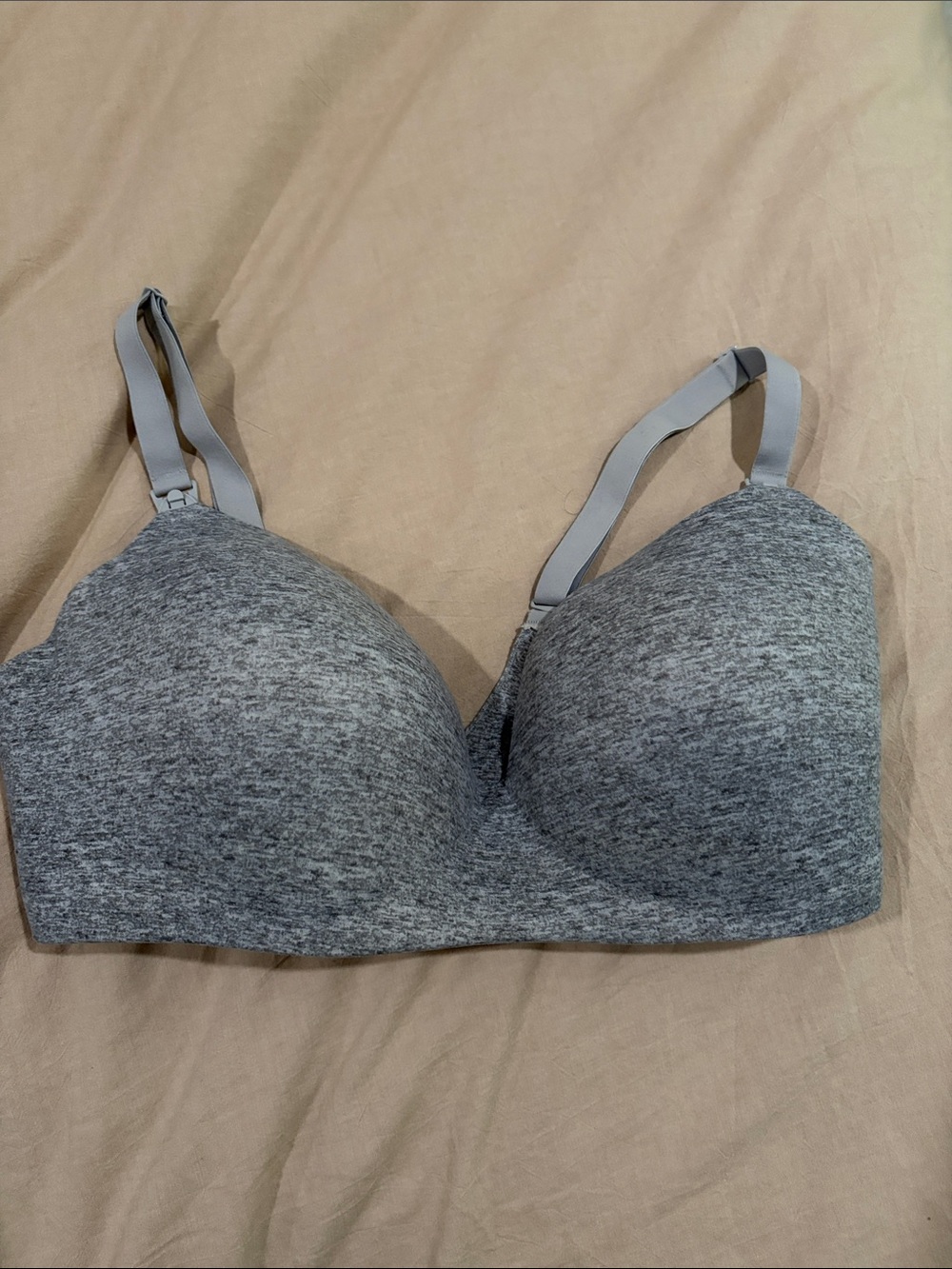 Soma Gray Seamless Everyday Nursing Bra